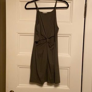 Hunter Green mini casual sun dress